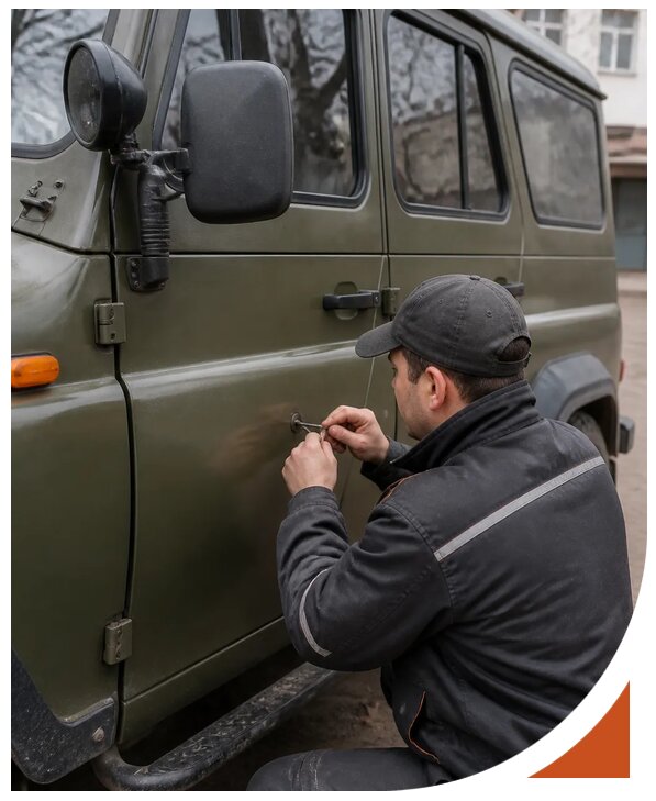 Профессиональное вскрытие автомобиля УАЗ без повреждений в Кызыле